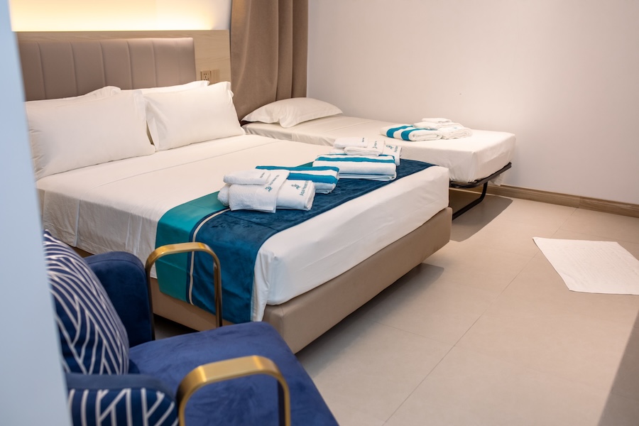 Spacious Triple Room with Garden View